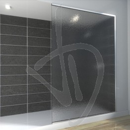 Vetro doccia nicchia, su misura, in vetro stampato C