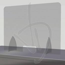 Parafiato in Plexiglass Trasparente su misura, con passacarte