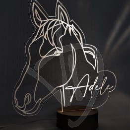 Lampada in plexiglass personalizzata