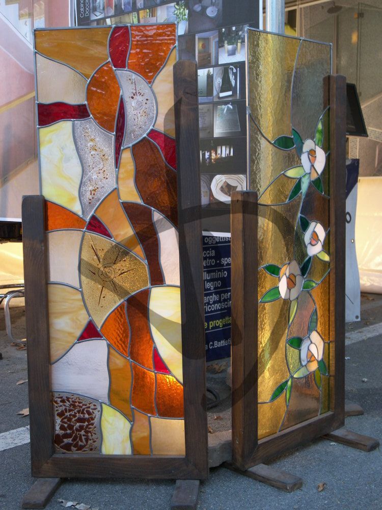 Maßgefertigte Produkte - Kunstverglasungen - Bleiverglasungen - Gebundenes Buntglas 2