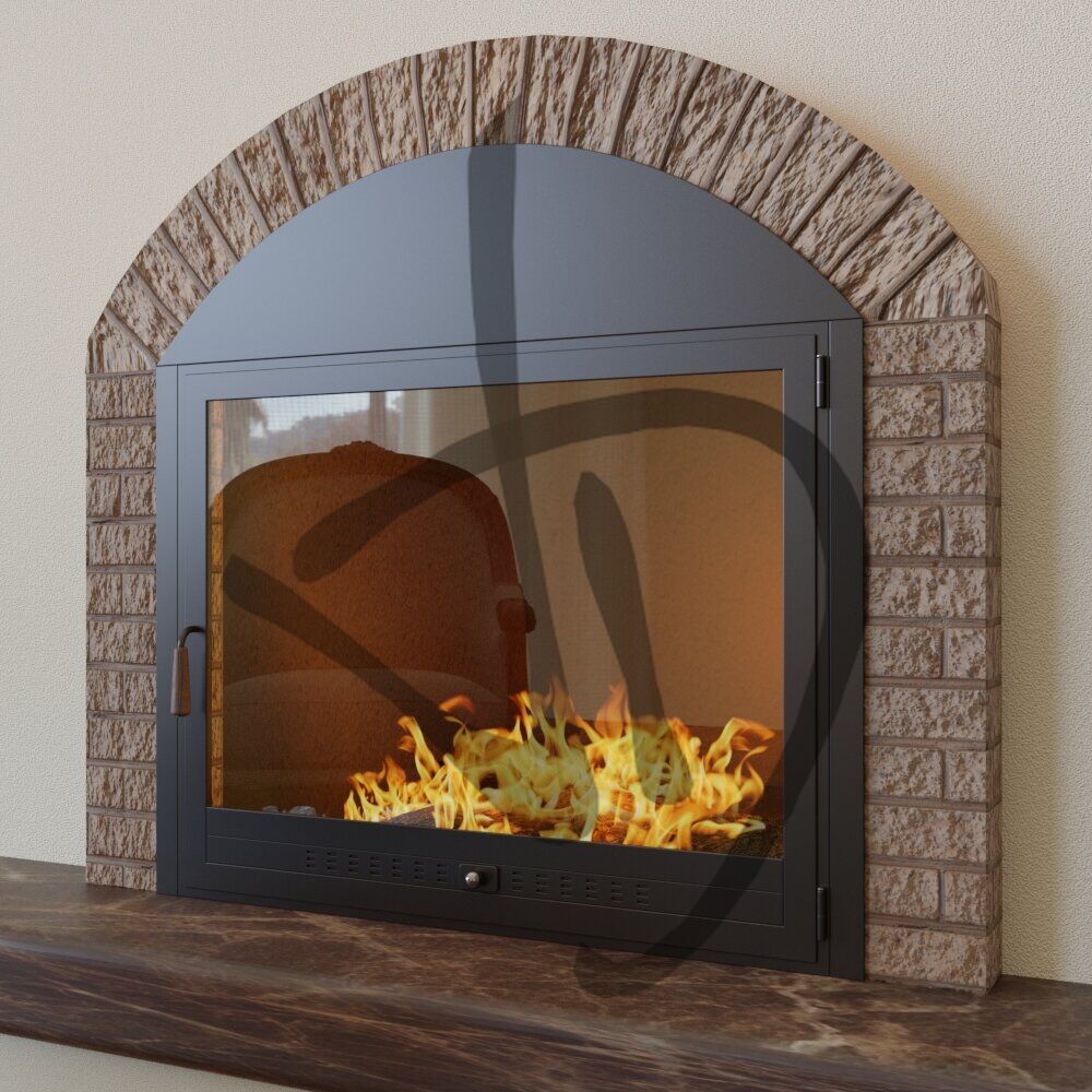 Fermeture de cheminée en tôle courbée avec habillage extérieur pour compartiment 2 - Strutture Centinate