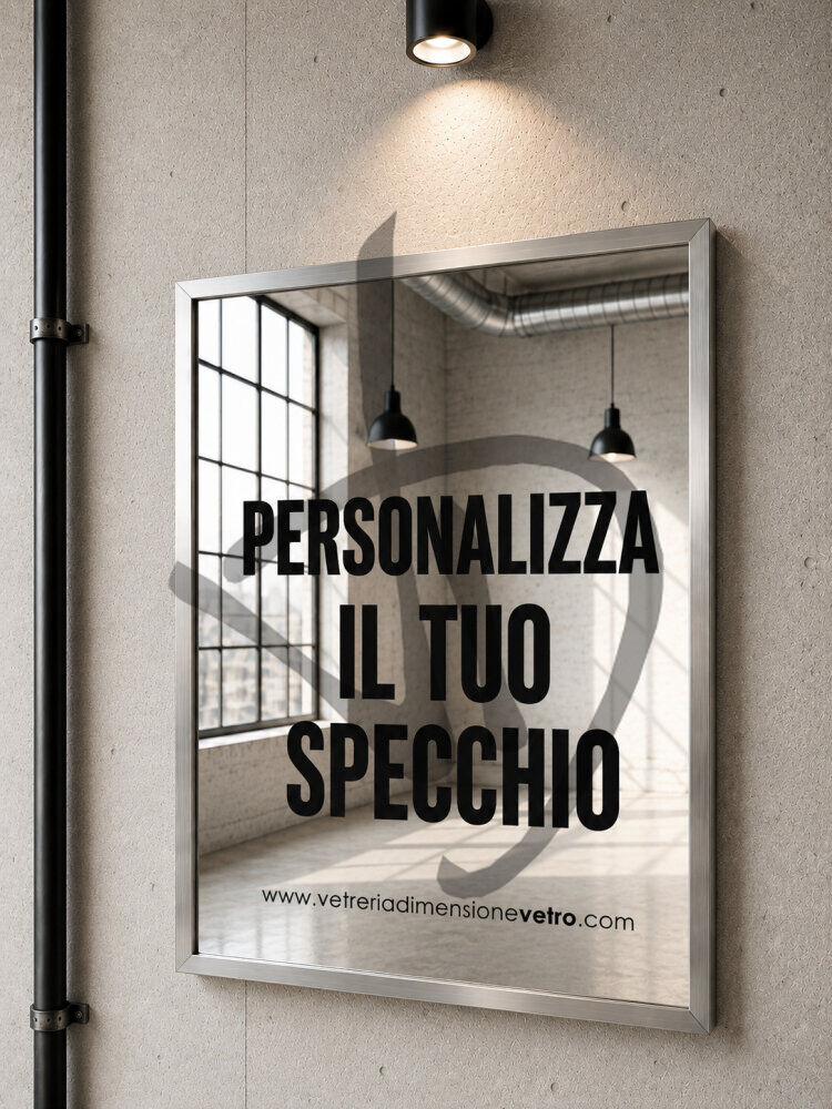 Specchio con scritta personalizza il tuo specchio - Phrases sur les miroirs