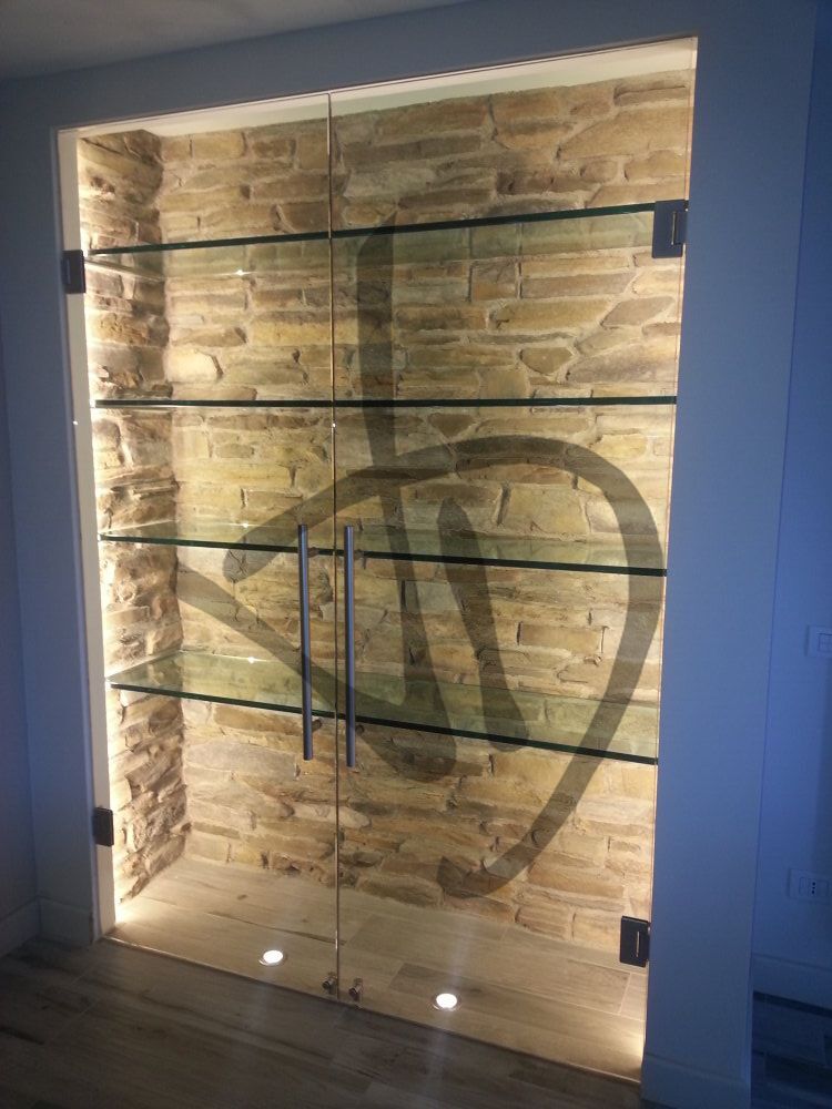 Produits sur mesure - Étagères et tablettes en verre - Étagères en verre transparent, sur mesure - Étagères en verre transparent, sur mesure 2 2