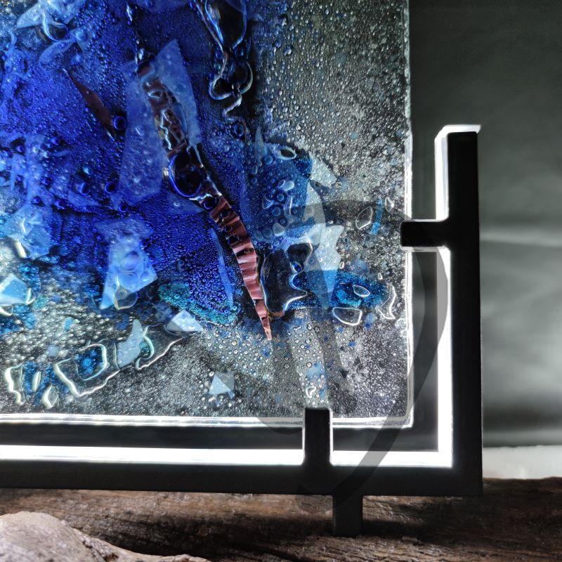 Produits sur mesure - Lampes et abat-jour sur mesure et personnalisés - Lampes en verre fusionné de Murano design - Lampes en verre de Murano fusionnées par Design - 5