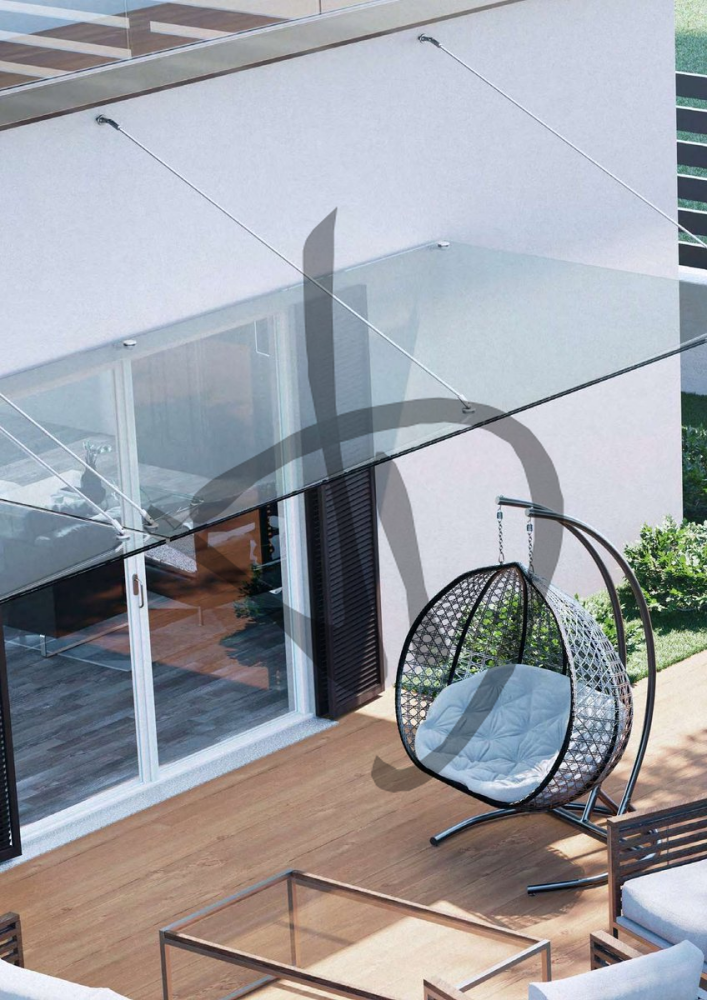 Produits sur mesure - Marquises en verre - Auvents en verre - 2