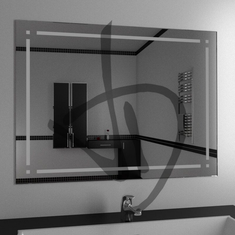 Produits sur mesure - Miroirs sur mesure - Miroirs à suspendre - Avec décor - Avec décoration - 2