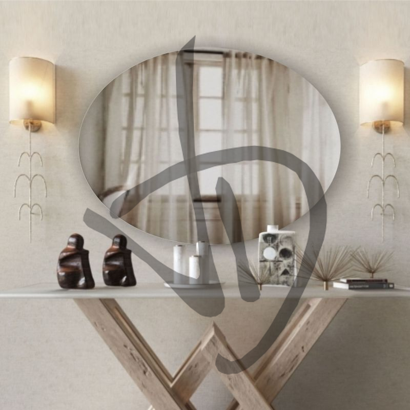 Produits sur mesure - Miroirs sur mesure - Miroirs personnalisés de forme spéciale - Miroirs de forme personnalisée avec forme circulaire