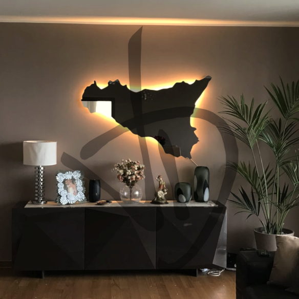 Produits sur mesure - Miroirs sur mesure - Miroirs personnalisés de forme spéciale - Miroirs sur mesure de forme sicilienne