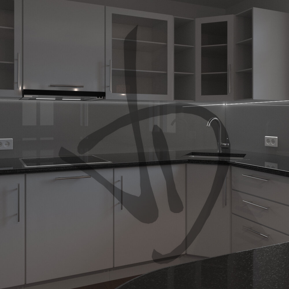 Produits sur mesure - Verres pour cuisine - Verres laqués pour revêtement mural - Revêtement de crédence de cuisine en verre laqué