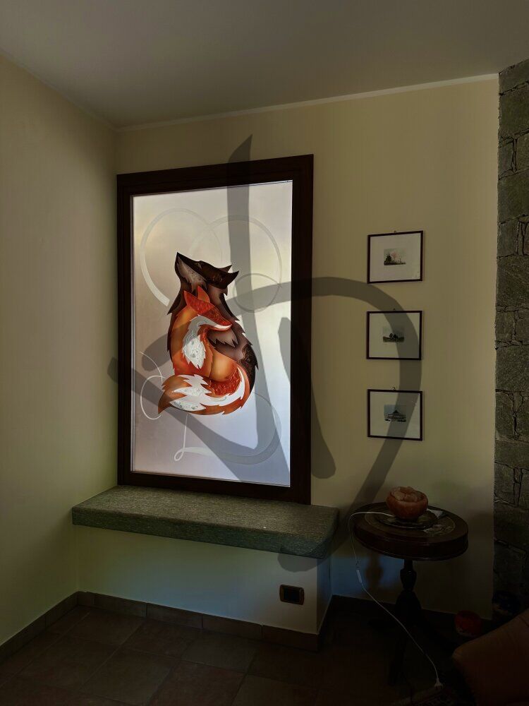 Produits sur mesure - Vitraux artistiques - Vitraux décorés colorés - Cloisons de séparation 3