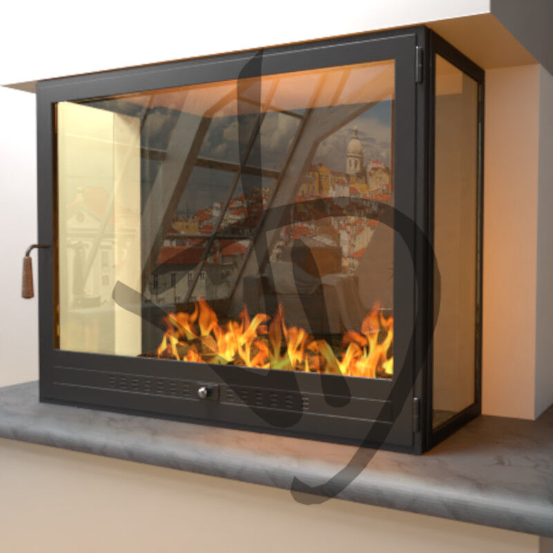 Prodotti su misura - Chiusure camino - Angolari - Chiusura Camino Angolare Doppia Angolo 90 Sx E 90 Dx 3 2